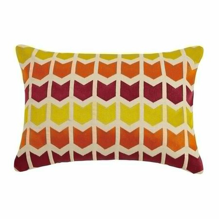 PUESTA EN ESCENA on Point Embroidered Decorative Pillow, Red PU3678864